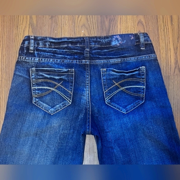 Mens colours of the world Jeans size 32x27 dark wash wide boot - Picture 8 of 8